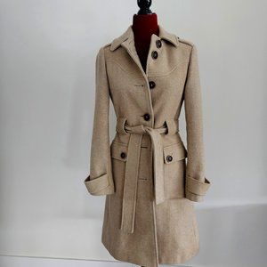 Via Camel Coat Wool-Blend Size 0